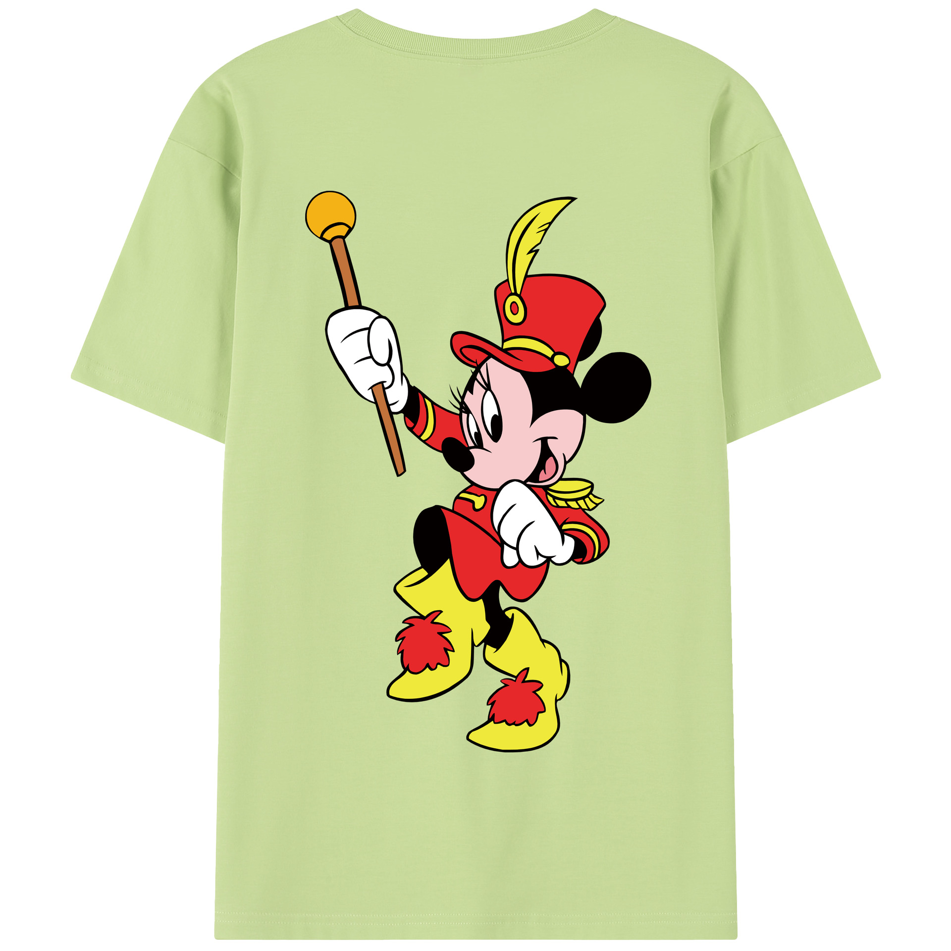 （画像用） ミッキーマウス Mickey Mouse 綿100％半袖Tシャツ（背面プリント）